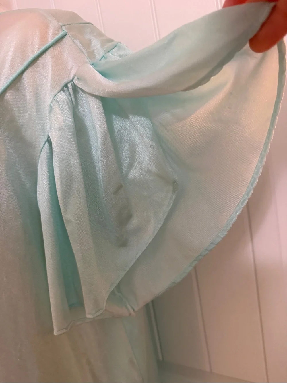 Vintage Nancy King Soft Mint Green Short-Sleeve Nightgown 1X